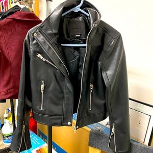 Faux leather jacket